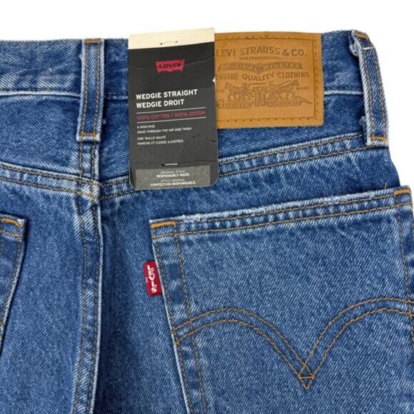 Levi's Wedgie Straight In Oxnard Drive Size 23 - Picture 8 of 9